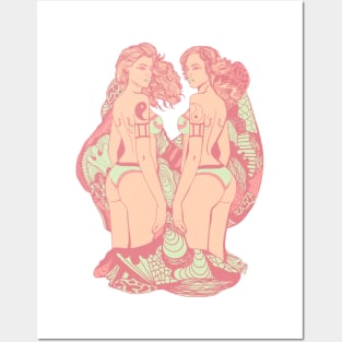 Lpink Gemini Beauty Posters and Art